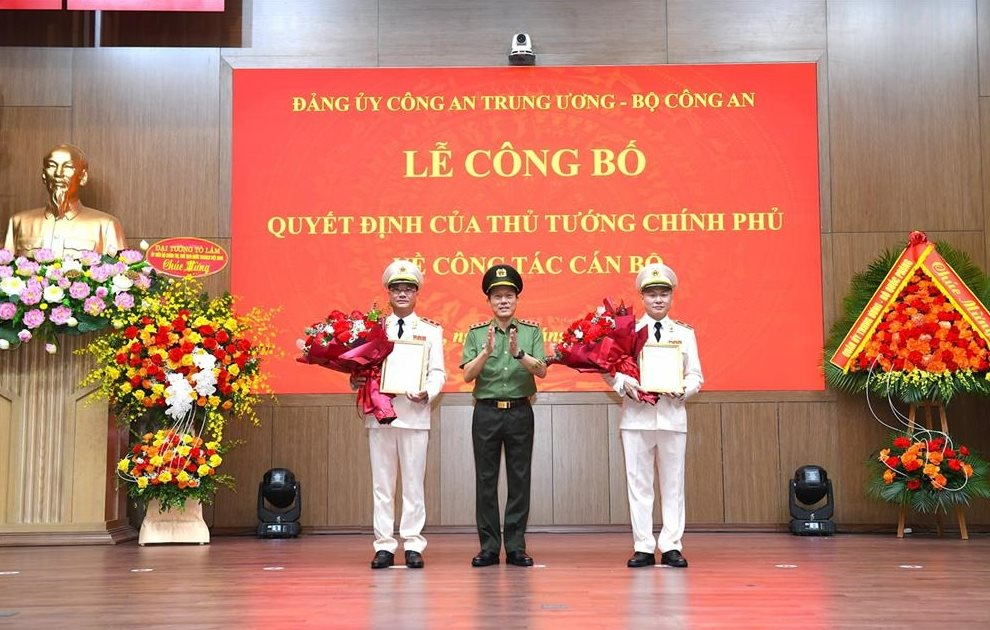 Trung tướng Phạm Thế Tùng và Thiếu tướng Nguyễn Ngọc Lâm giữ chức Thứ trưởng Bộ Công an
