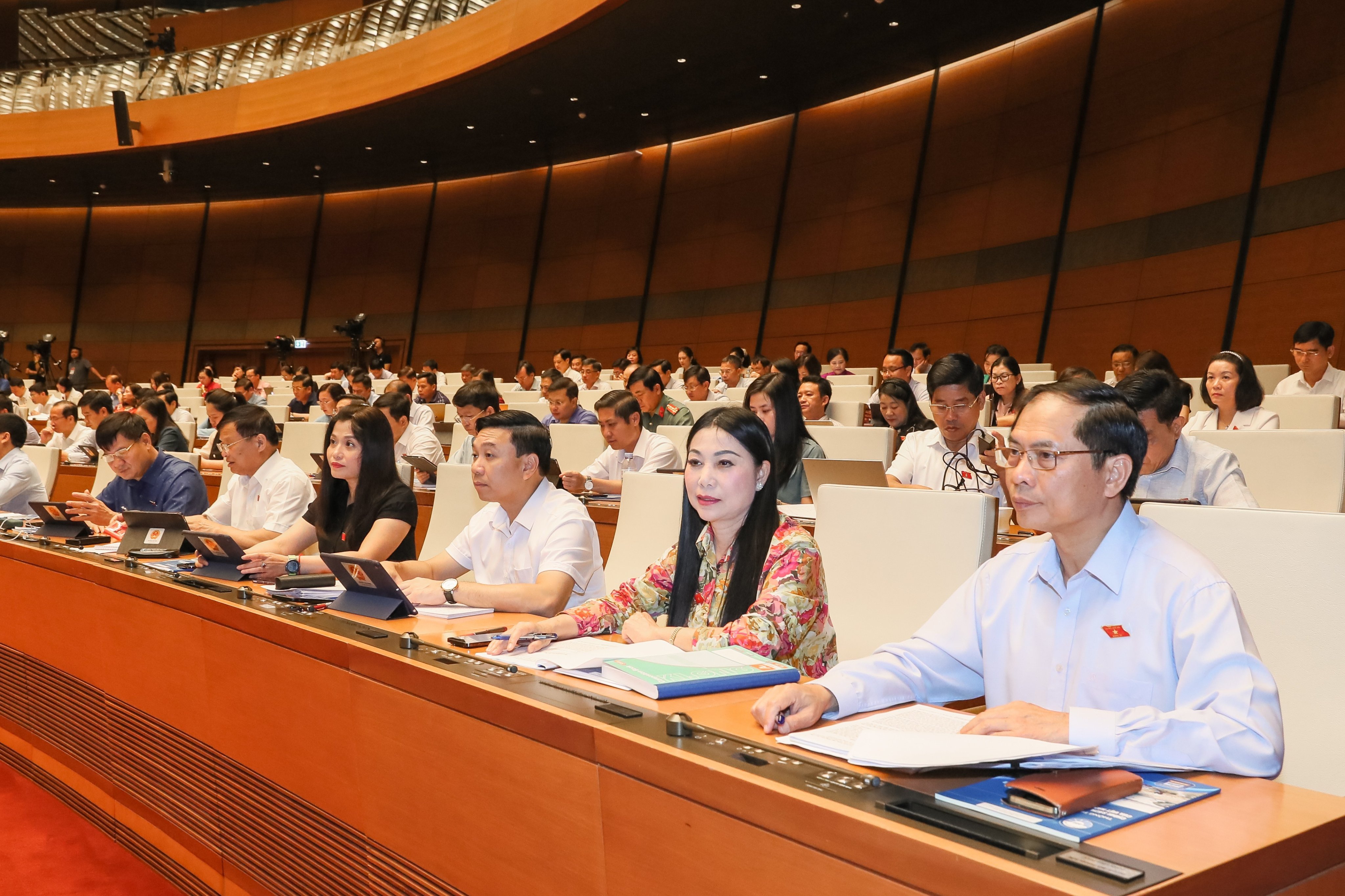 Bộ trưởng Bộ Ngoại giao B&ugrave;i Thanh Sơn tham dự phi&ecirc;n họp (Ảnh: Quang Vinh)