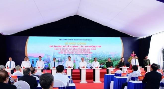 Khởi công tuyến đường 1.200 tỷ đồng kết nối Hải Phòng và Quảng Ninh - 1